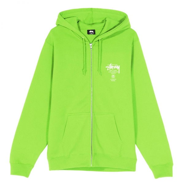 STUSSY WORLD TOUR zip-up hoodie Lサイズ