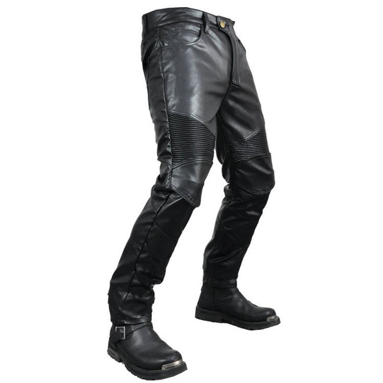 バイクパンツ メンズ 黒 本革パンツ 革パンツ レザーパンツ ワークパンツ ライダースパンツ 真革