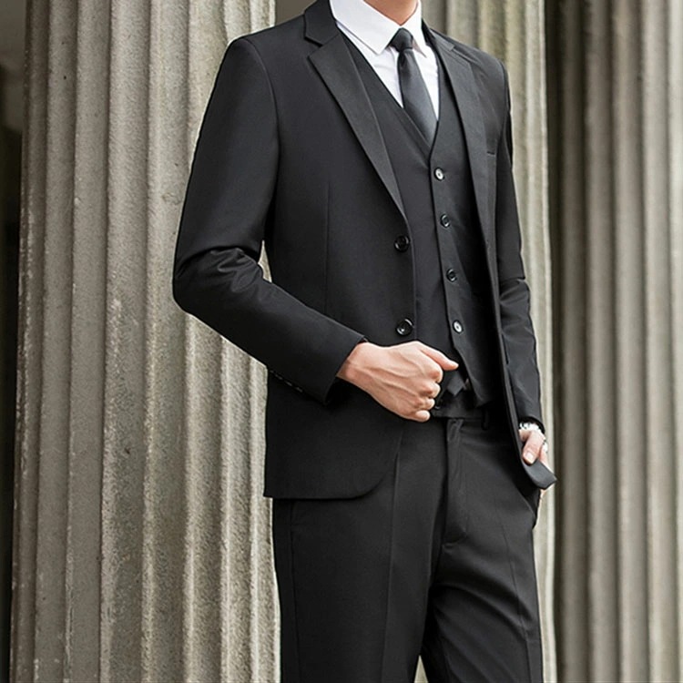 メンズ ビジネススーツ リクルートスーツ 上下セット ベスト シャツ スーツ 就職スーツ メンズスーツ 紳士服 礼服 二つボタン セットアップ ファッション 春 夏 秋 冬 カジュアル 無地 ビジネス