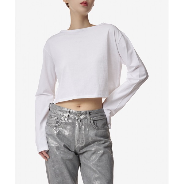 Qoo10 オーラリー AURALEE 女性用クロップド 無地