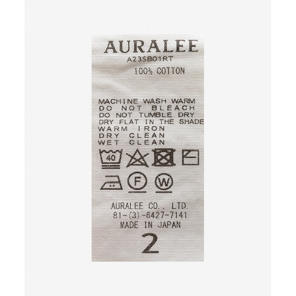 Qoo10 オーラリー AURALEE 女性用クロップド 無地