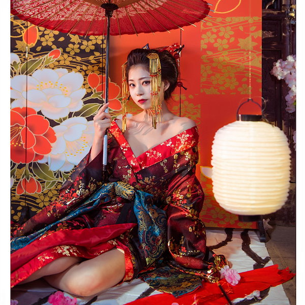 Qoo10] 吉原花魁 和服高級 和柄 豪華着物セット