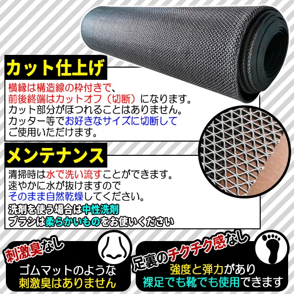 歩行 滑り止めマット スリップ防止マット 90cm6m グレー 原反ロール 高規格6mm 厚安全用 歩行 滑り止めマット スリップ防止マット 90cm6m グレー 原反ロール 高規格6mm 厚安全用