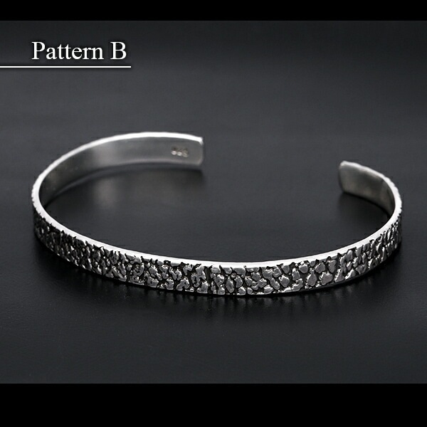 細目 アニマル柄 シルバーバングル 幅0.5cm シルバー シルバー925 バングル ブレスレット 細目 アニマル柄 シルバーバングル 幅0.5cm シルバー シルバー925 バングル ブレスレット