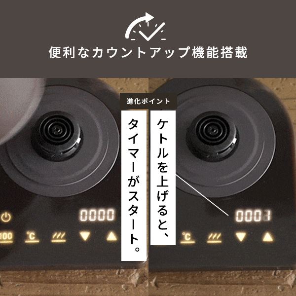 電気ケトル 電気ポット 0.8L 電気式バリスタポット 1200W 50-100度 温度調節 保温機能 空焚き防止機能 YKR-SC1280(CBB)/(LW)/(CB)