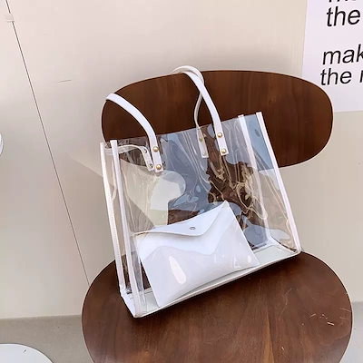 DuGaraDiDu クリアバッグ Qoo10] ハイブランド大人っぽ可愛いクリアバッグ