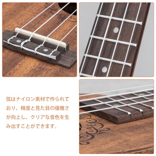 ソプラノウクレレ 21インチ 初心者用 スターターキット サペリ プロフェッショナル ハワイアン ギター ウクレレ 大人 子供用 ギグバッグ/ストラップ/弦/ピック/デジタルチューナー付き ソプラノウクレレ 21インチ 初心者用 スターターキット サペリ プロフェッショナル ハワイアン ギター ウクレレ 大人 子供用 ギグバッグ/ストラップ/弦/ピック/デジタルチューナー付き