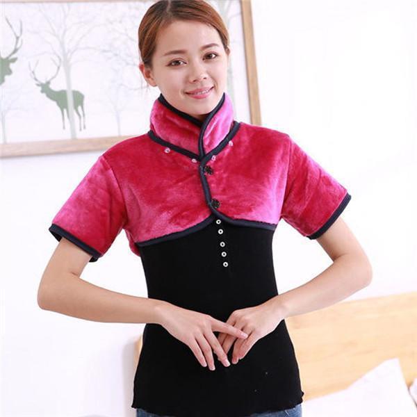 【即納】肩サポーター 五十肩 男女兼用 保温 両肩用 肩関節 肩温めグッズ あたたか 立襟 サポーター 肩当パット 肩あて半袖 絵柄 裏ポア 【即納】肩サポーター 五十肩 男女兼用 保温 両肩用 肩関節 肩温めグッズ あたたか 立襟 サポーター 肩当パット 肩あて半袖 絵柄 裏ポア