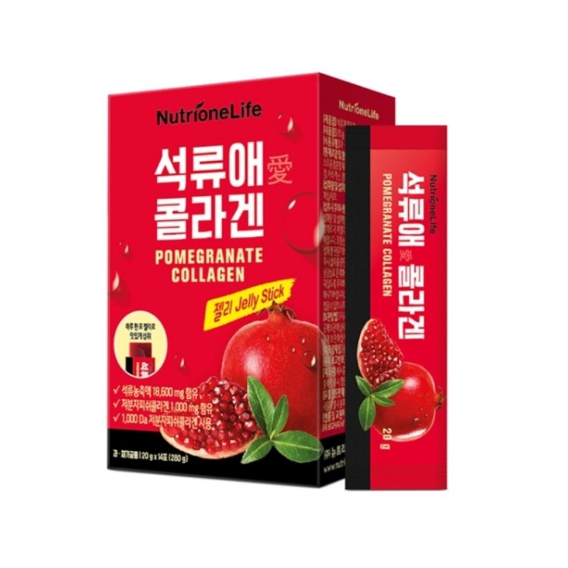 ザクロ 愛 コラーゲン ゼリースティック 20g x 14包 x 3箱