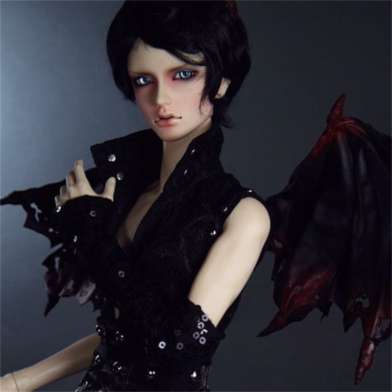 BJDドールアクセサリー 撮影道具 悪魔ウイング 2色 MSD/SD/70cm以内サイズ球体関節人形通用