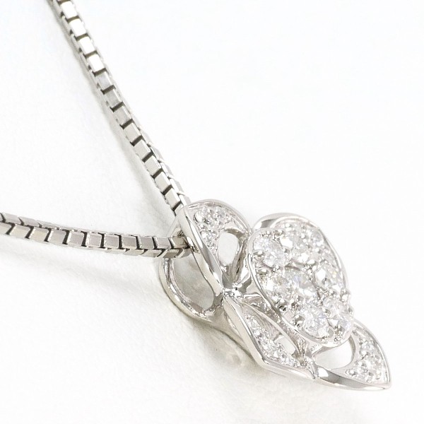 PT950 PT850 ネックレス ダイヤ 0.27 約40cm ジュエリー 中古 PT950 PT850 ネックレス ダイヤ 0.27 約40cm ジュエリー 中古