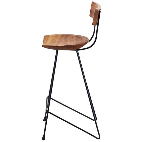 カウンターチェア おしゃれ デザイナーズ 椅子 バーチェア ナチュラル カントリー スタイリッシュ 木製 かっこいい スリム 背もたれ キッチンカウンター向け