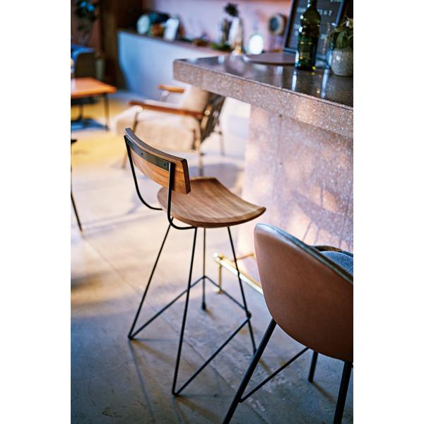 カウンターチェア おしゃれ デザイナーズ 椅子 バーチェア ナチュラル カントリー スタイリッシュ 木製 かっこいい スリム 背もたれ キッチンカウンター向け