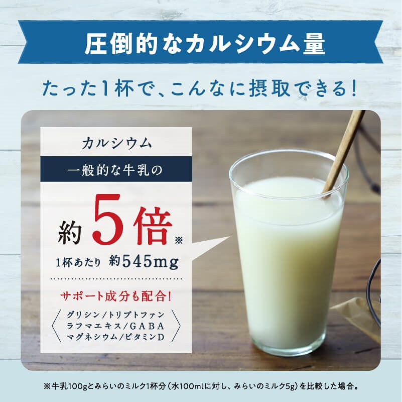 5袋セット スーパーフードの進化したライスミルク みらいのミルク カルシウム カルシウム飲料 骨 お取り寄せ お得用 大容量 業務用