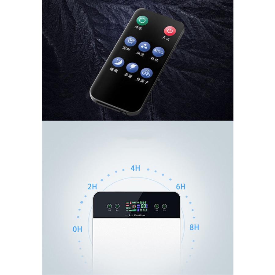 【本日限定激安格】【即納】6重空気清浄機 小型 除湿 花粉対策 ウイルス対策 省エネ カビ取り消臭 uv除菌 ほこり PM2.5 タイマー ３段階切替 リモコン付 家庭用