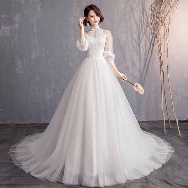 Qoo10] ウェディングドレス ウェディングドレス白