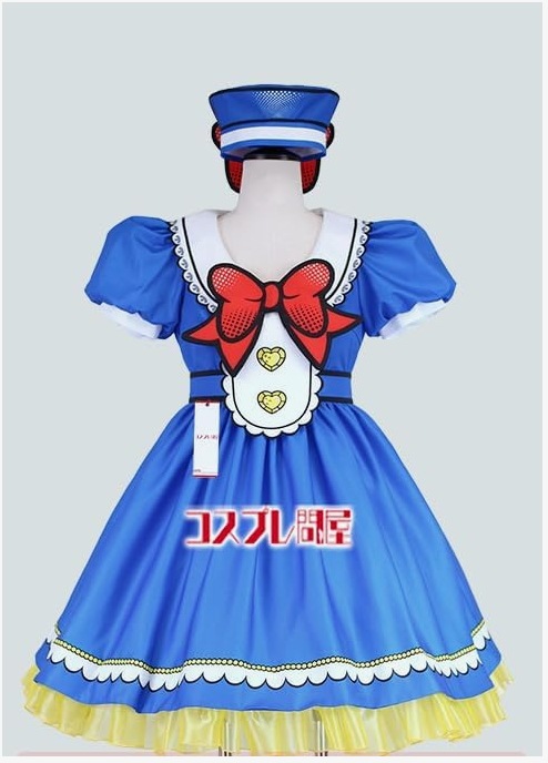 東京ディズニーランド（TDL） ディズニー・パルパルーザ ドナルドのクワッキー・ダックシティ ミニー 靴リボン付き レプリカ衣装 コスプレ衣装