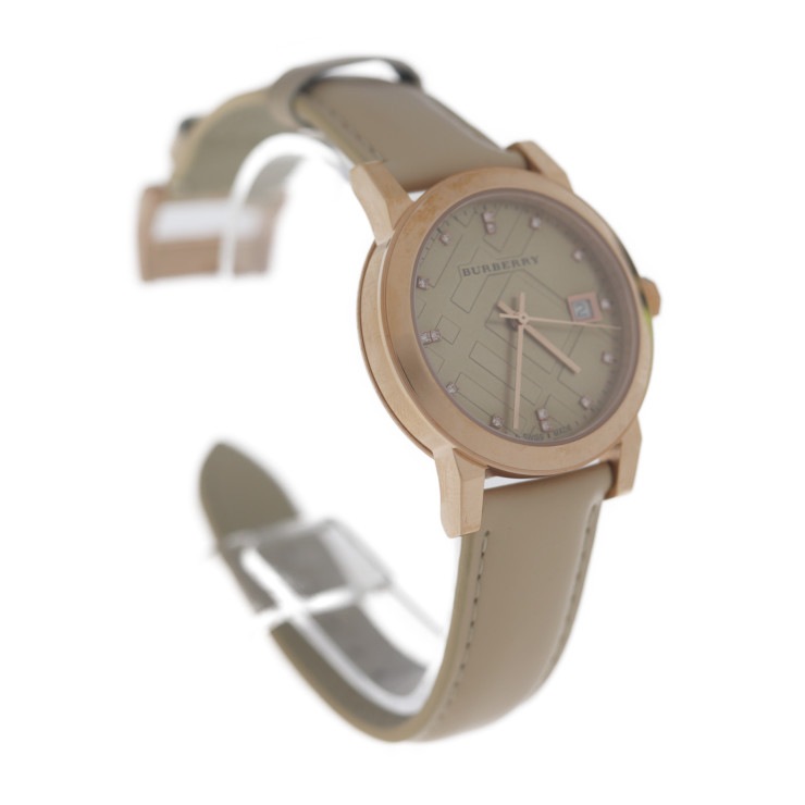 激安価格の 新品未使用展示品 BURBERRY バーバリー 腕時計 BU9131 ステンレススチール レザー ロ その他 ブランド腕時計 