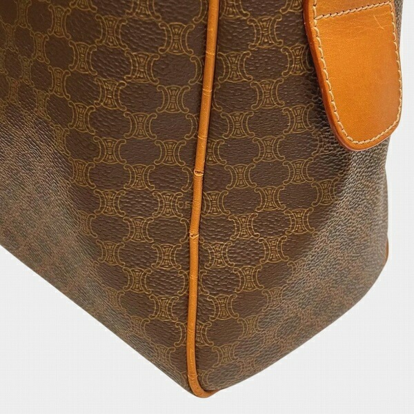 セリーヌ マカダム ブラウン PVC バッグ ハンドバッグ 【中古】 セリーヌ マカダム ブラウン PVC バッグ ハンドバッグ 【中古】