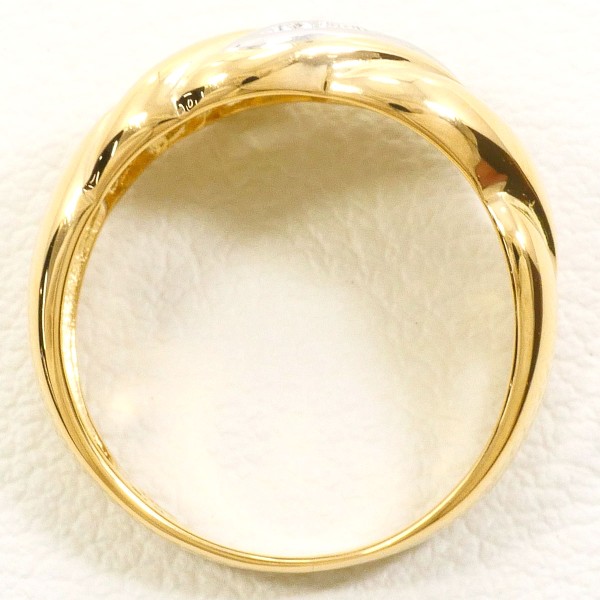 PT900 プラチナ K18YG リング 指輪 5.5号 ダイヤ ジュエリー 中古 PT900 プラチナ K18YG リング 指輪 5.5号 ダイヤ ジュエリー 中古