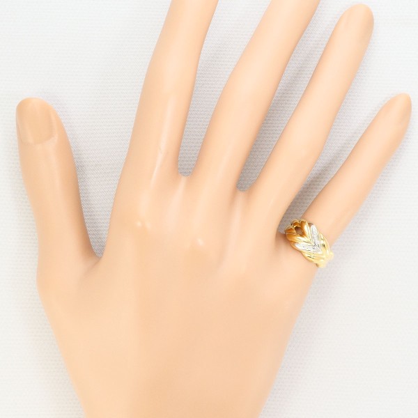 PT900 プラチナ K18YG リング 指輪 5.5号 ダイヤ ジュエリー 中古 PT900 プラチナ K18YG リング 指輪 5.5号 ダイヤ ジュエリー 中古