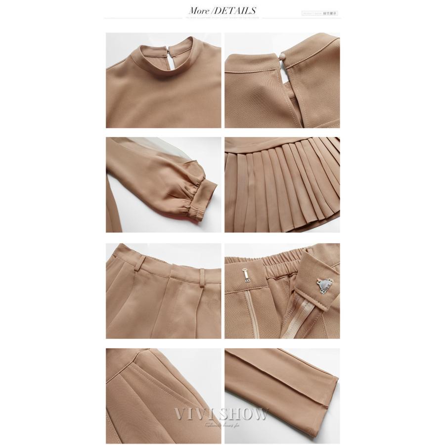 オケージョンセットアップ 結婚式 パーティー 大きいサイズ 入学式 卒業式 パンツ シースルー袖 20代 30代 40代 オケージョンセットアップ 結婚式 パーティー 大きいサイズ 入学式 卒業式 パンツ シースルー袖 20代 30代 40代