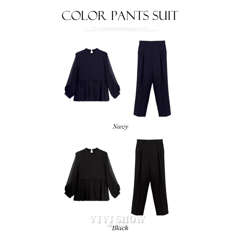 オケージョンセットアップ 結婚式 パーティー 大きいサイズ 入学式 卒業式 パンツ シースルー袖 20代 30代 40代 オケージョンセットアップ 結婚式 パーティー 大きいサイズ 入学式 卒業式 パンツ シースルー袖 20代 30代 40代