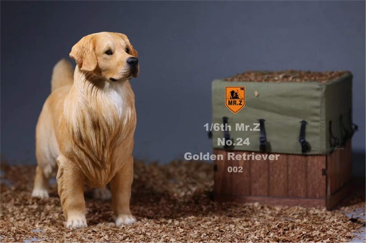 Mr.Z 1/6 サイズ ゴールデン・レトリバー 可愛い 犬 動物 リアル フィギュア PVC プラモデル おもちゃ 模型 22.5cm級 オリジナル スタチュー 犬好き 誕生日 プレゼント 置物