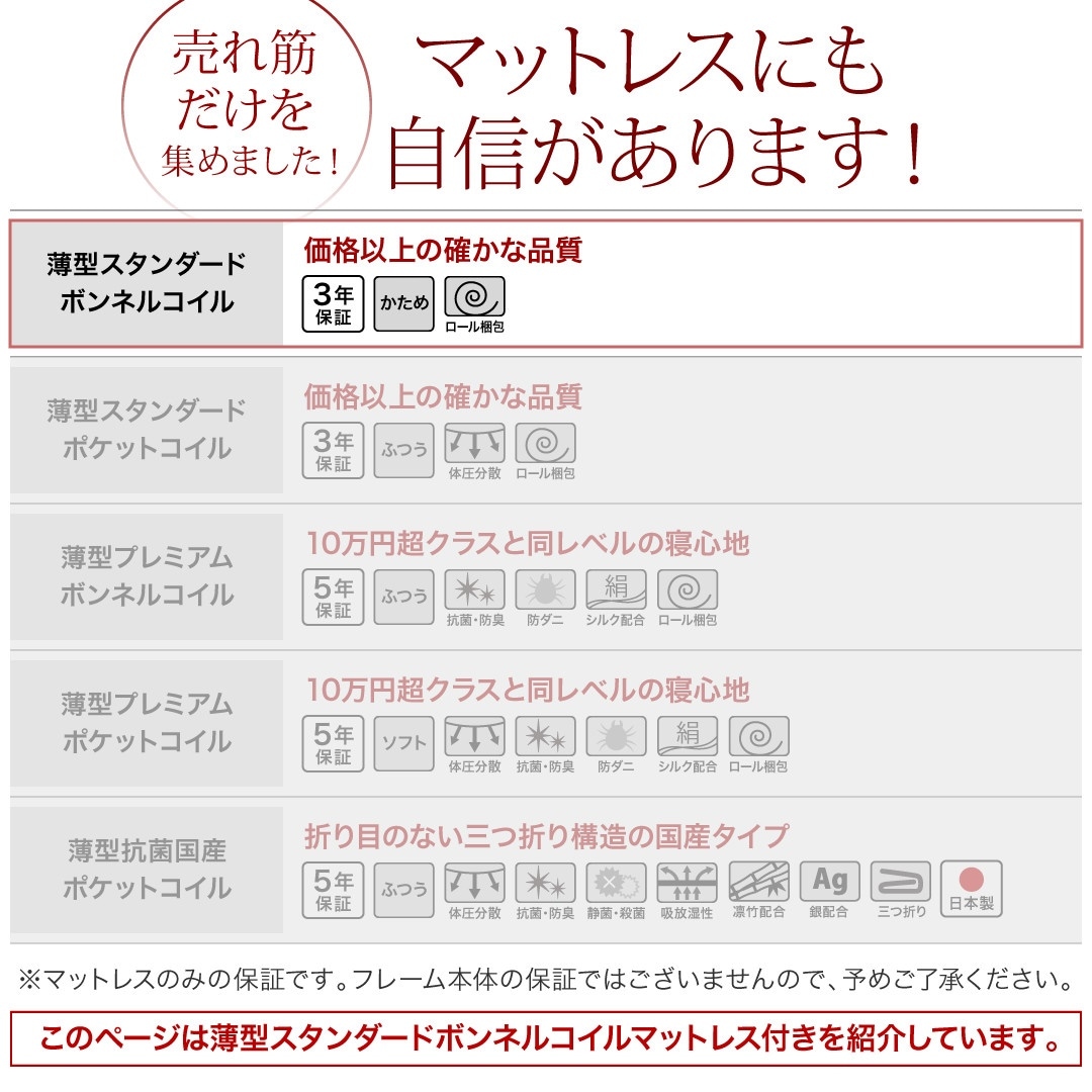 [組立設置料込み]国産 跳ね上げ収納ベッド [Clory]クローリー [薄型スタンダードボンネルコイルマットレス付き] 縦開き セミダブル 深さレギュラー [フレーム色]ダークブラウン