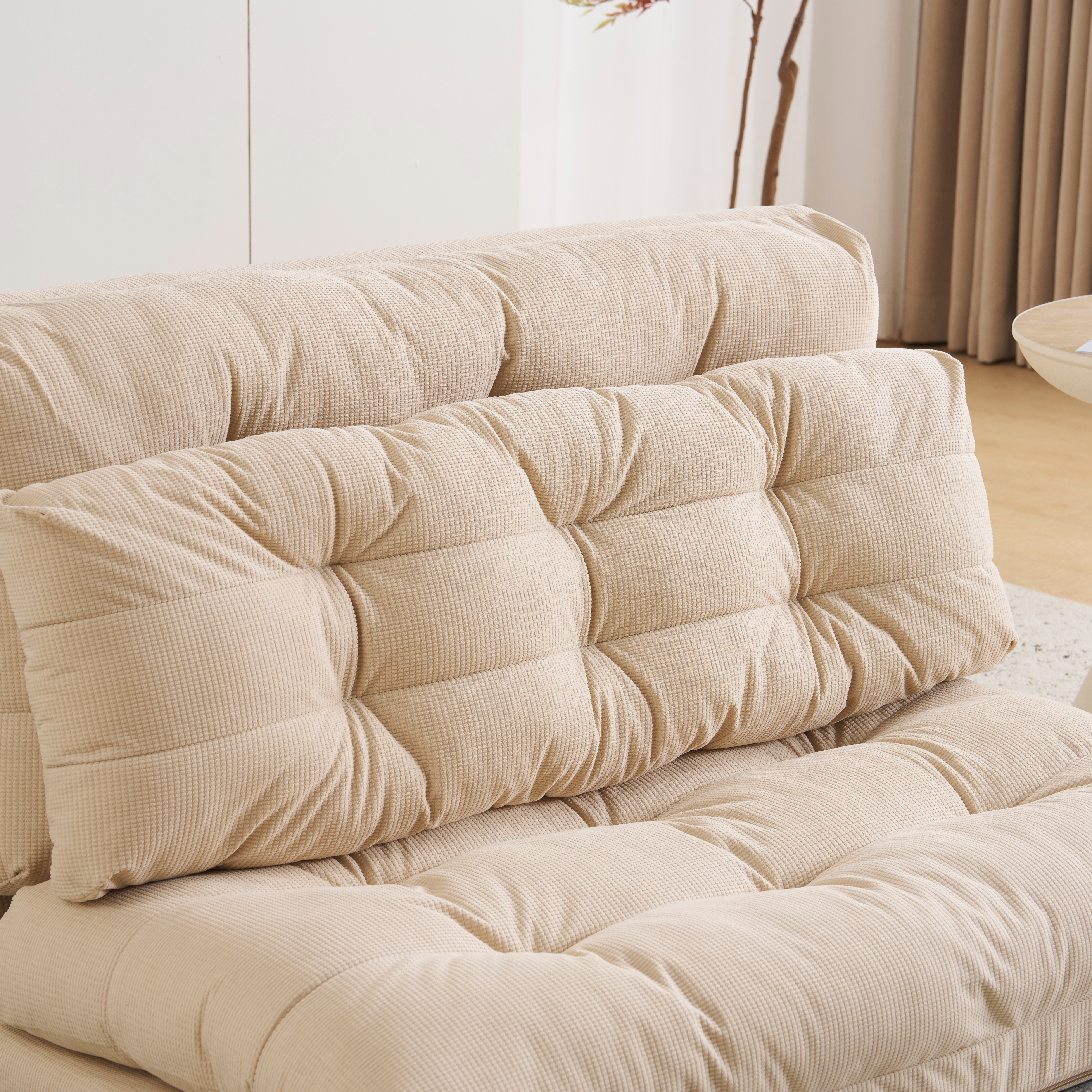 【国内出荷 - 3日配達】ソファーベッド ソファベッド ローソファー 2人掛け マルチに使える3WAY 幅108cm 6段階リクライニング クッション付き 座椅子 1人掛け ソファ 折りたたみ 折り畳