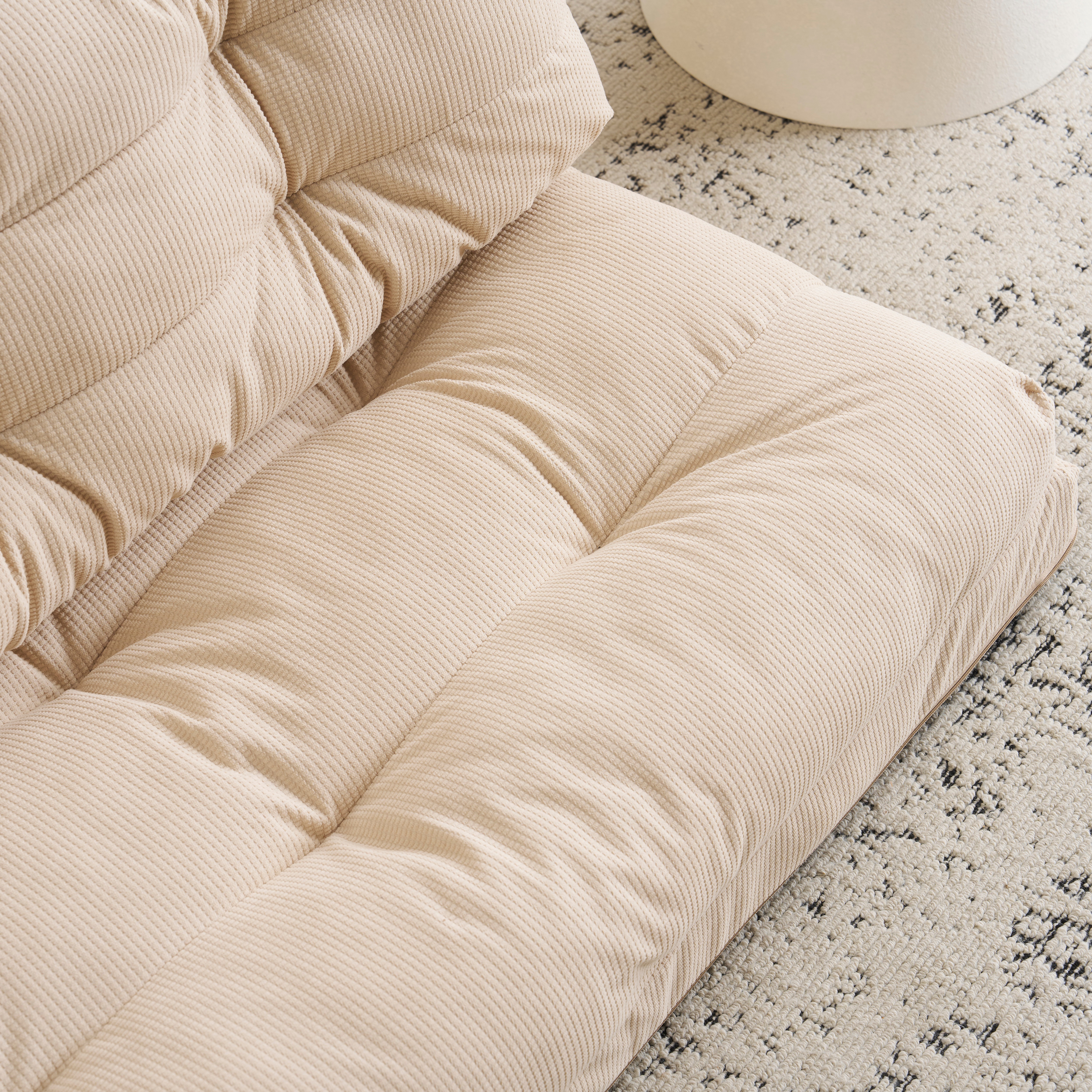 【国内出荷 - 3日配達】ソファーベッド ソファベッド ローソファー 2人掛け マルチに使える3WAY 幅108cm 6段階リクライニング クッション付き 座椅子 1人掛け ソファ 折りたたみ 折り畳