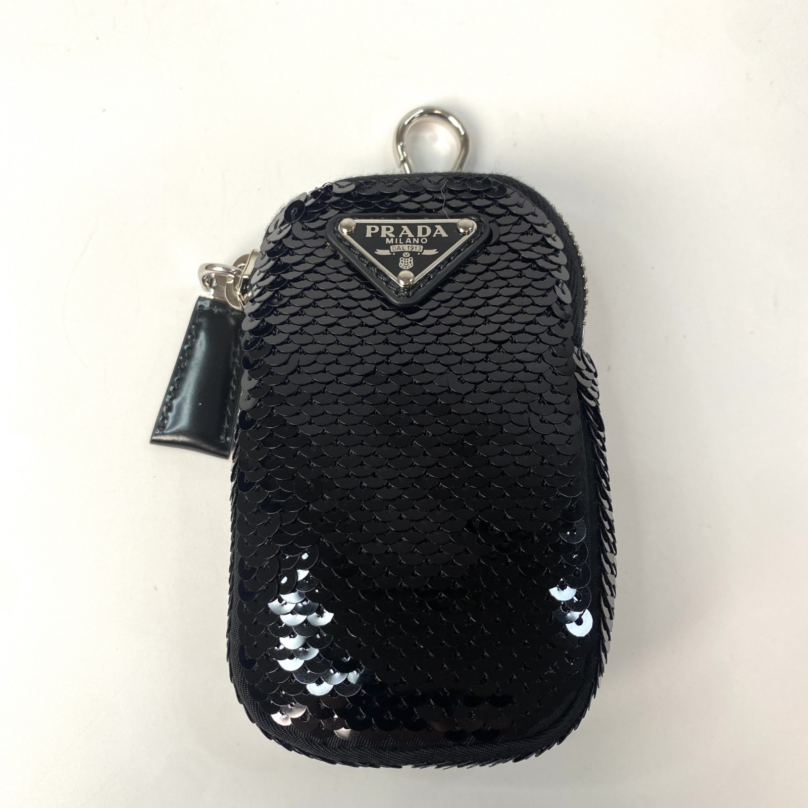 新品 プラダ PRADA レディース スパンコール トライアングル ショルダーバッグ 1BM190 斜めがけ クロスボディ