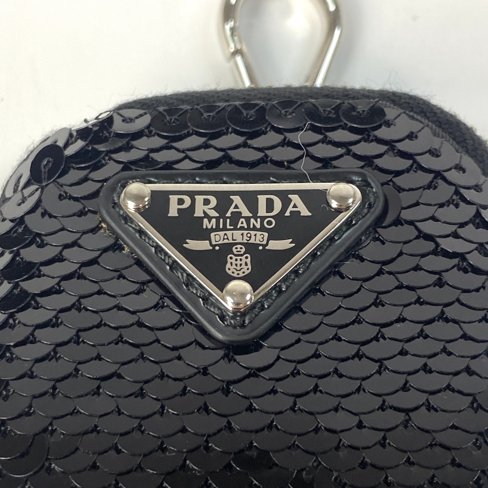 新品 プラダ PRADA レディース スパンコール トライアングル ショルダーバッグ 1BM190 斜めがけ クロスボディ