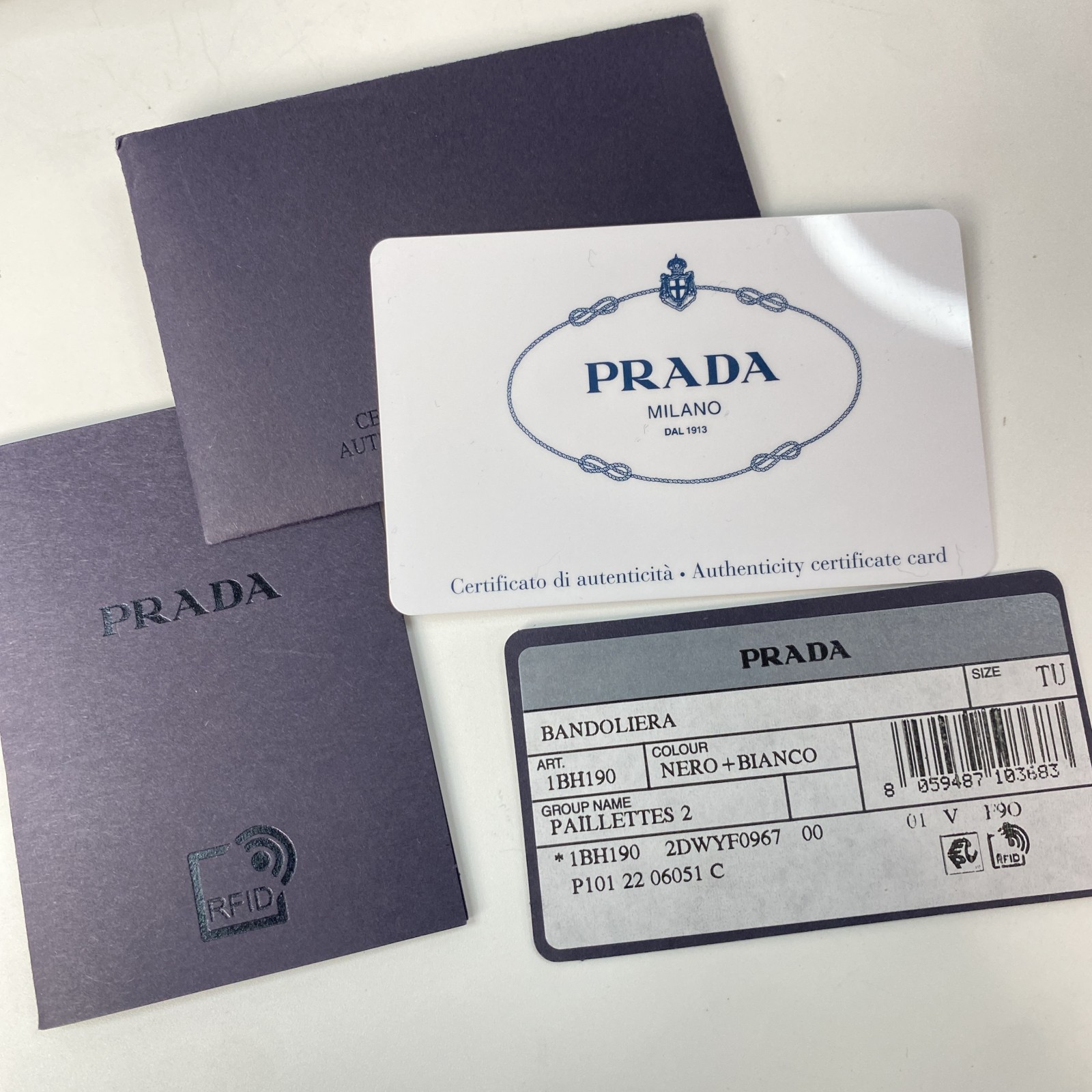 新品 プラダ PRADA レディース スパンコール トライアングル ショルダーバッグ 1BM190 斜めがけ クロスボディ