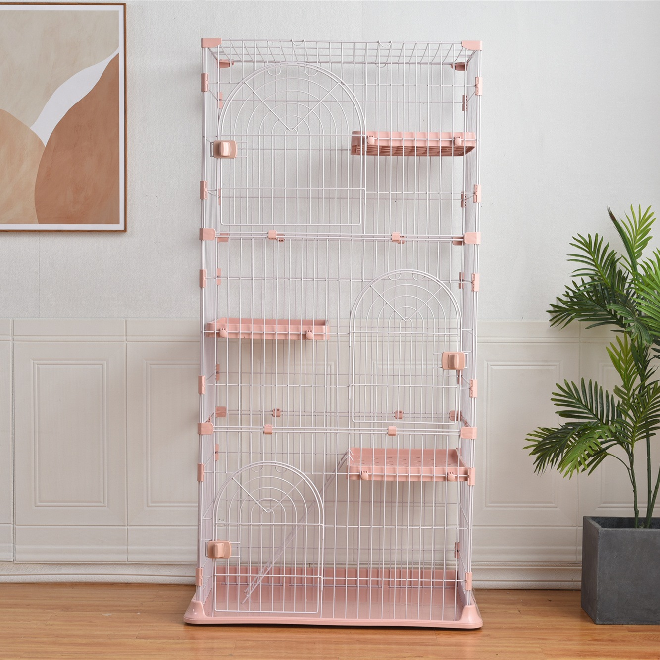 204おしゃれ 猫 ケージ キャットケージ 3段 猫ゲージ おしゃれ