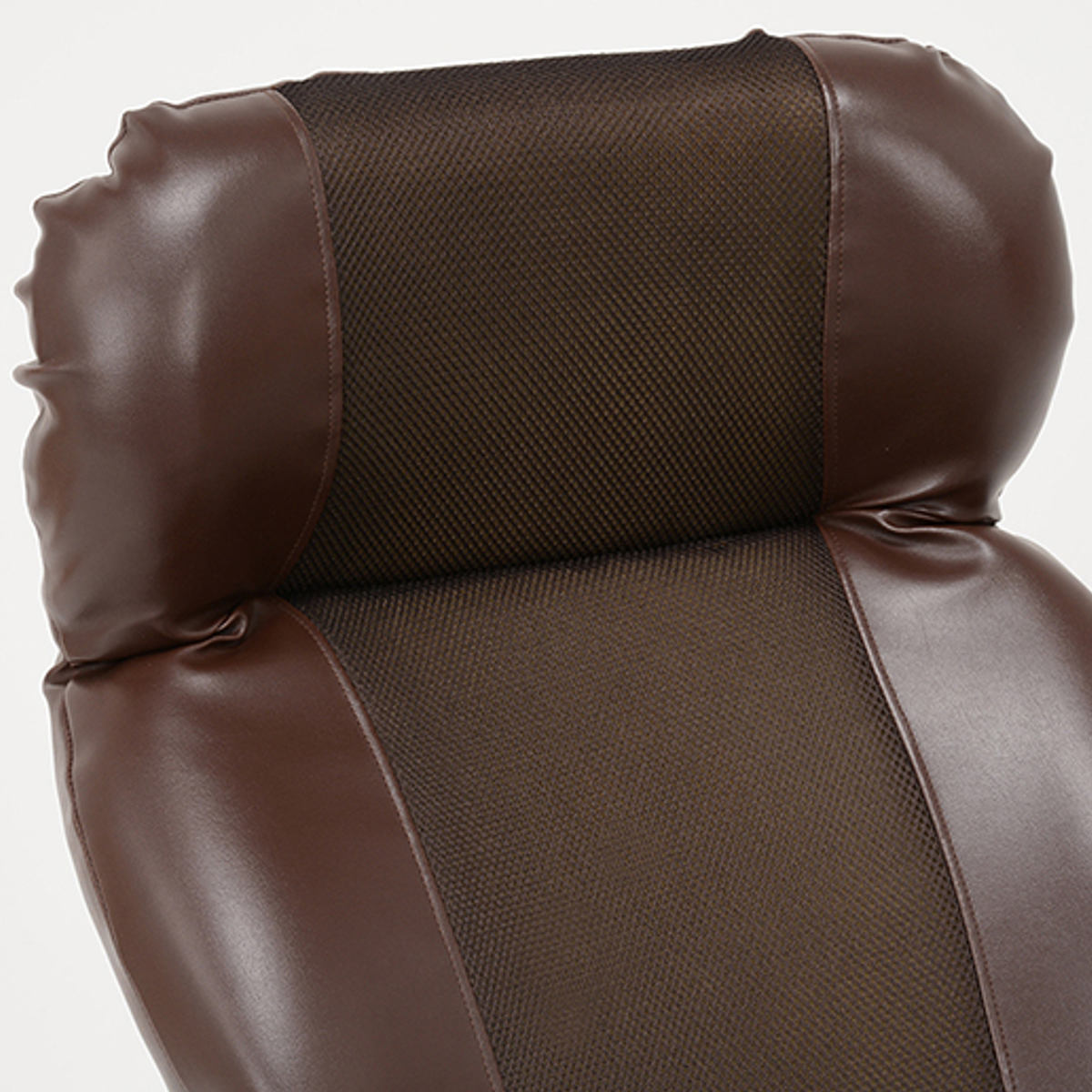 高座椅子 無段階リクライニング 高さ8段階調整 ロータイプ 2way 立ち座り楽 座いす 座椅子 1人掛け ソファ 木製 フレーム ハイバック 肘置き 肘掛 合皮 レザー調 メッシュ素材