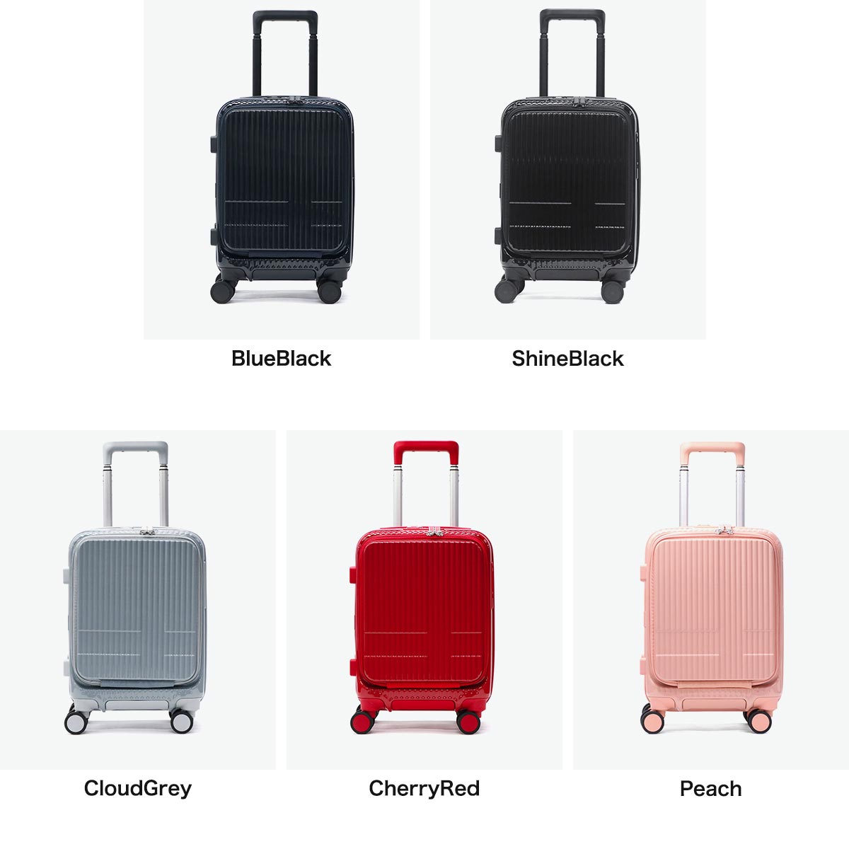 正規品2年保証 スーツケース 機内持ち込み フロントオープン 軽量 Sサイズ 小さめ 静音 TSAロック Extreme Journey 21L Coin-Locker INV30-MIRR