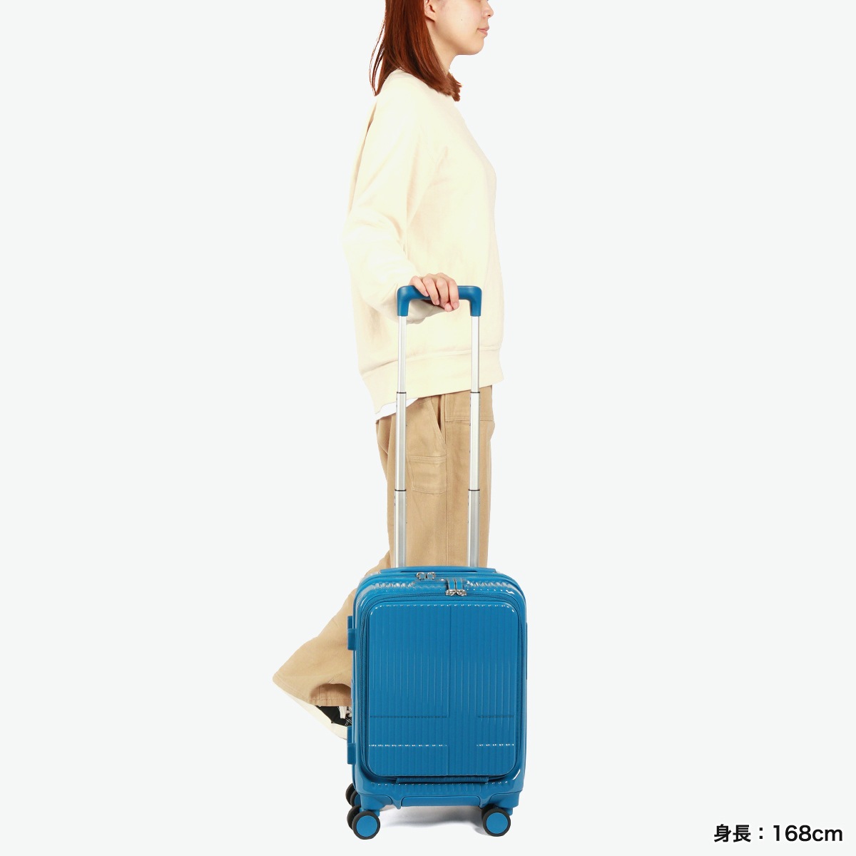 正規品2年保証 スーツケース 機内持ち込み フロントオープン 軽量 Sサイズ 小さめ 静音 TSAロック Extreme Journey 21L Coin-Locker INV30-MIRR