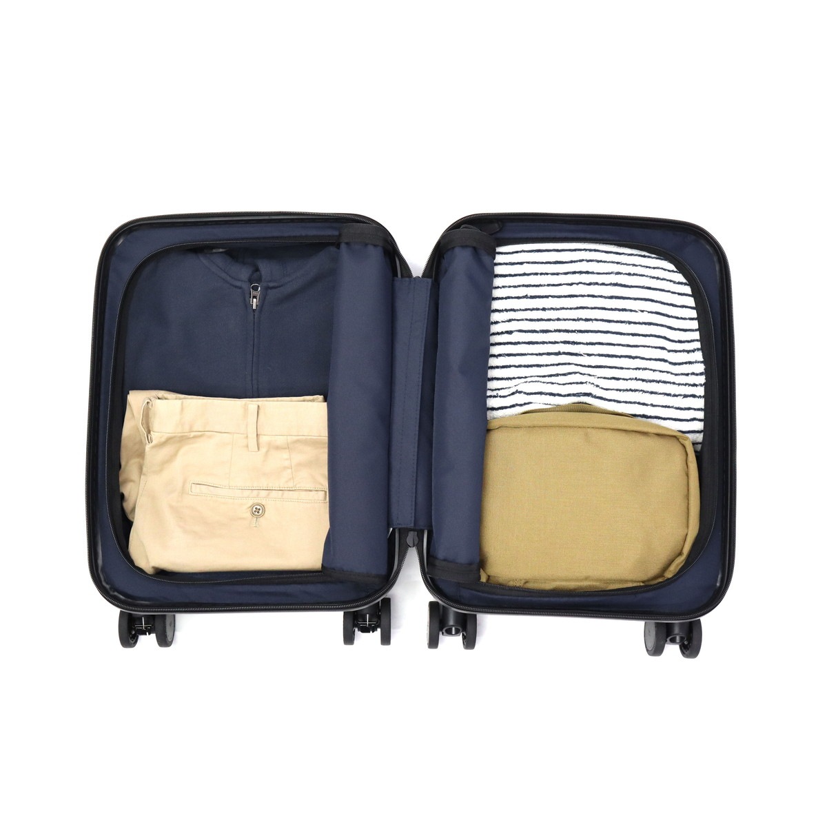 正規品2年保証 スーツケース 機内持ち込み フロントオープン 軽量 Sサイズ 小さめ 静音 TSAロック Extreme Journey 21L Coin-Locker INV30-MIRR