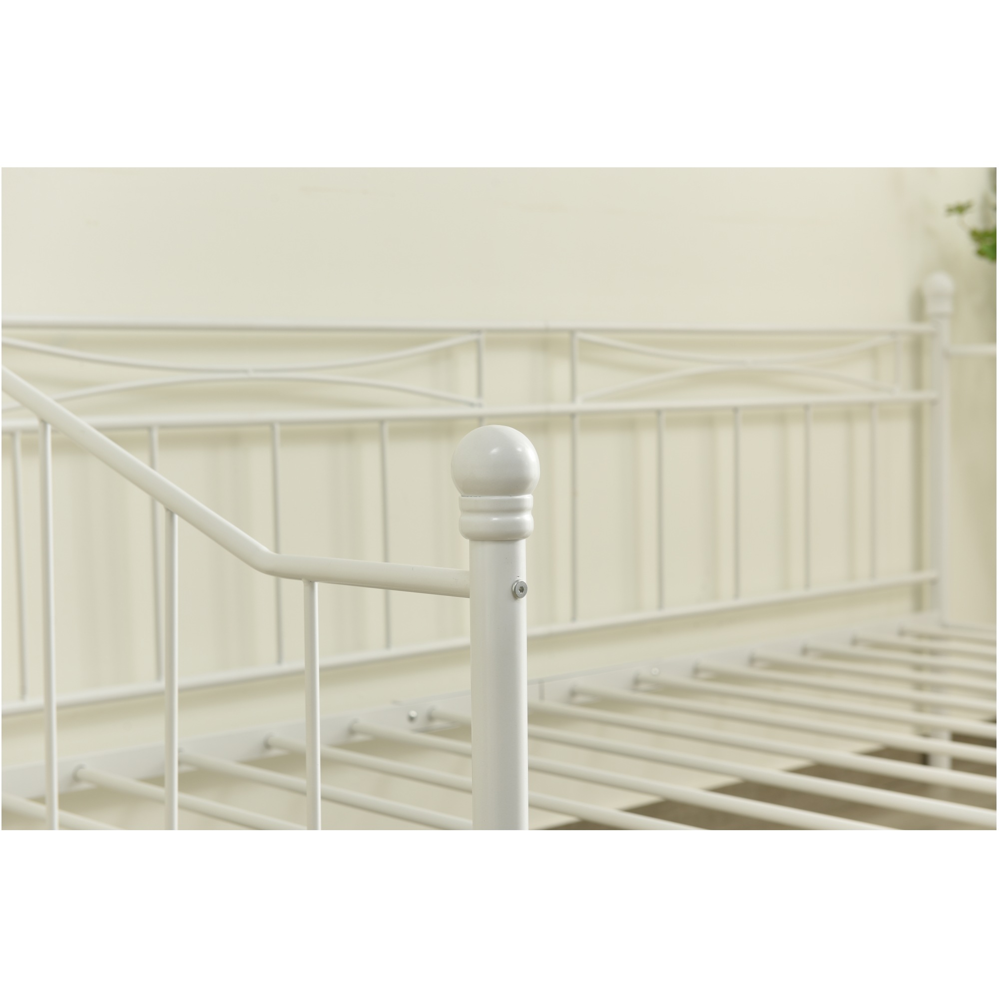 94【新作】【ホワイト】シングルベッド パイプベッド ベッド シングル