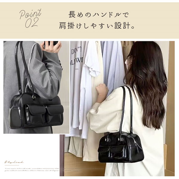 Qoo10] ninon ハンドバッグ レディース ボストンバッグ