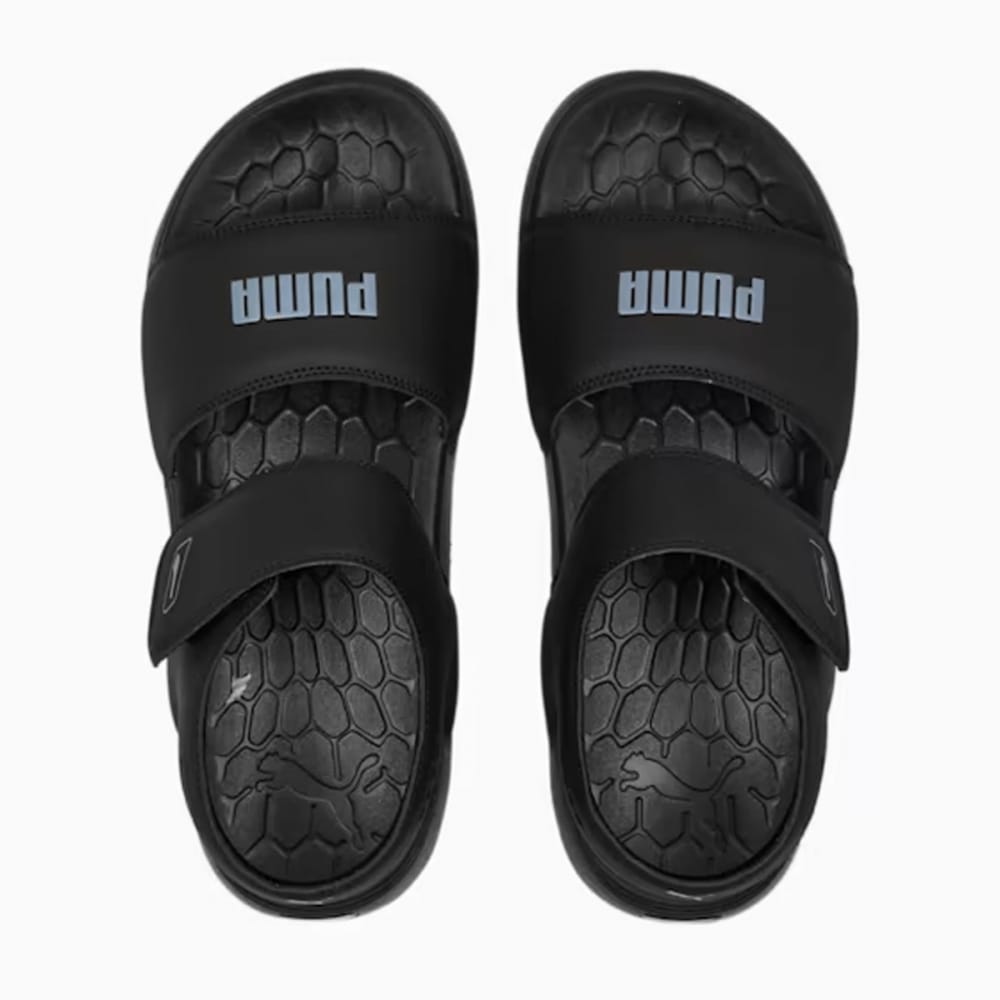 PUMA ソフトライドサンダル ピュア 38908301-PUMAブラック-グレータイル PUMA ソフトライドサンダル ピュア 38908301-PUMAブラック-グレータイル