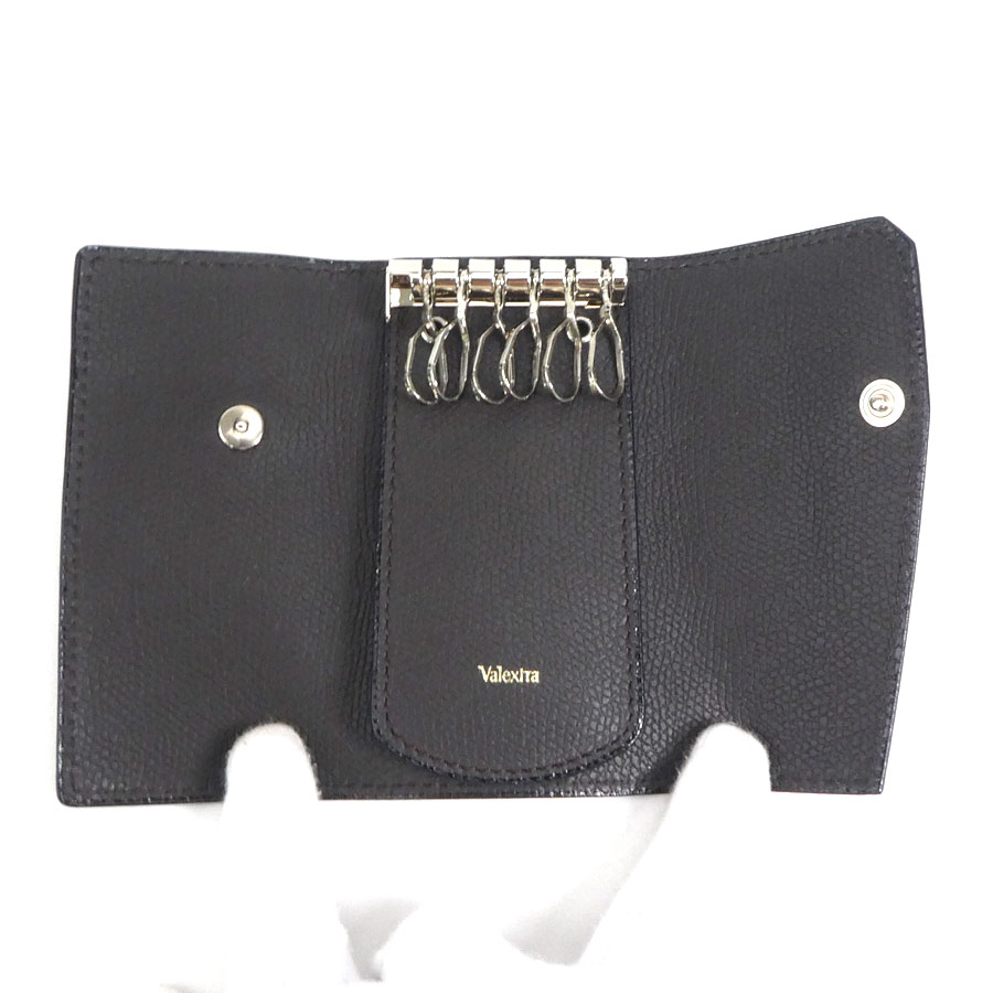Valextra ヴァレクストラ レザー シボ革 6連 三つ折り キーケース プレゼントに♪☆ Valextra ヴァレクストラ ☆ 6連キーケース
