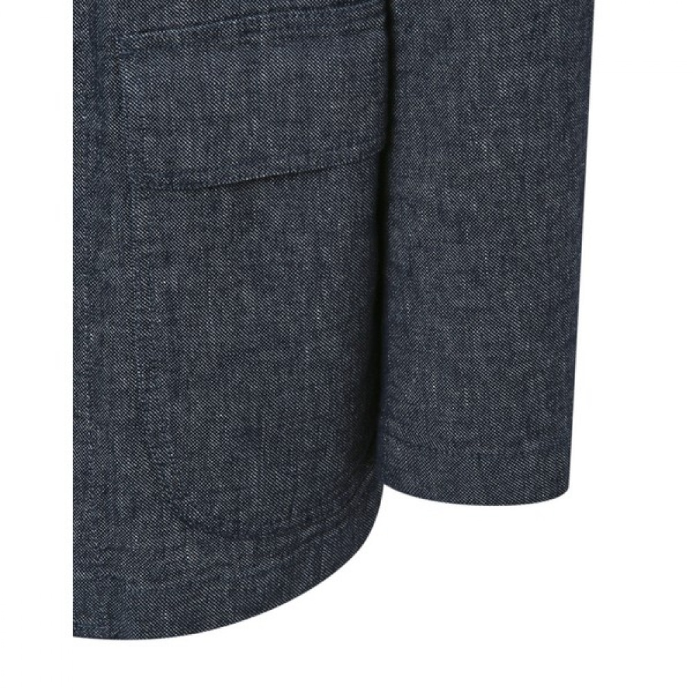 [ヘッジス] 25SS インディゴセットアップジャケット HZJA5B303N1