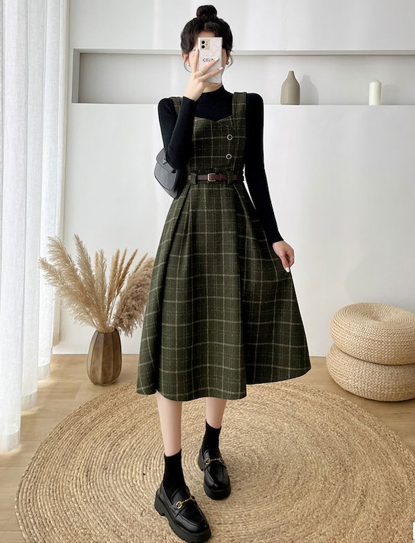 Qoo10] お財布に優しいジャンパースカート Aライ