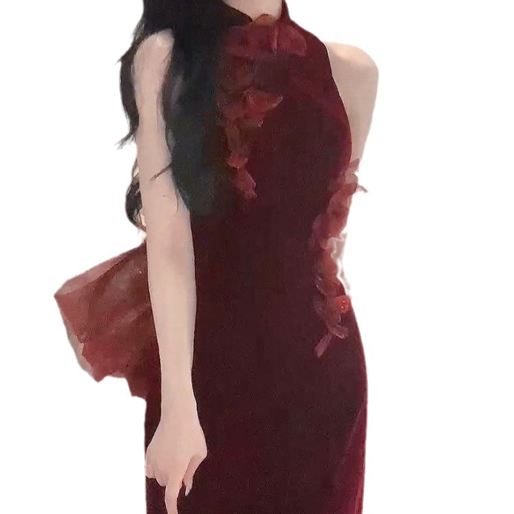 花嫁の婚約乾杯絶妙で美しい気質王室の姉妹の義理の娘の宴会用子供用赤いドレス 花嫁の婚約乾杯絶妙で美しい気質王室の姉妹の義理の娘の宴会用子供用赤いドレス