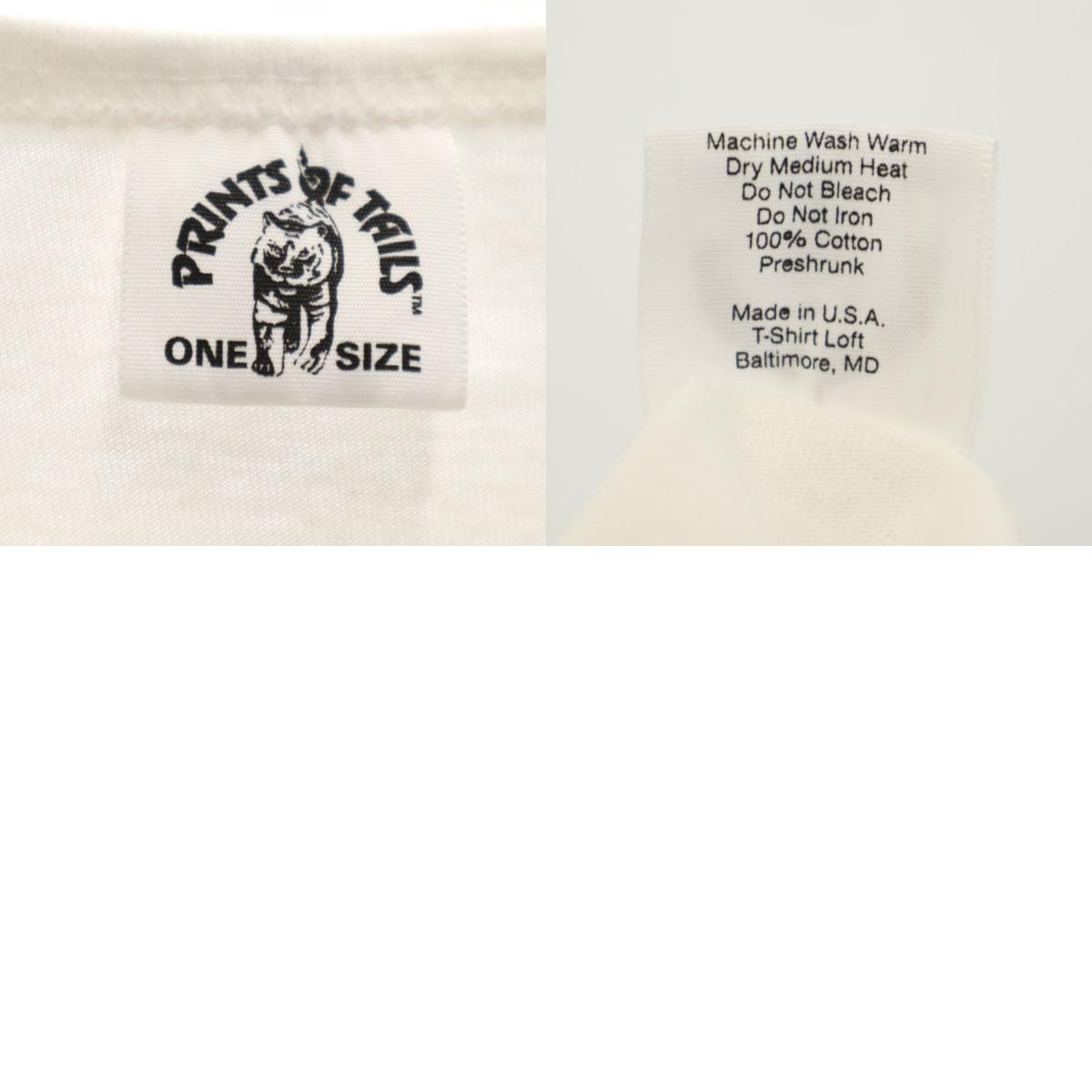 PRINTS OF TAILS 90s USA製 オールド ひまわり 半袖 ワンピース ONE SIZE ホワイト シングルステッチ レディース 古着