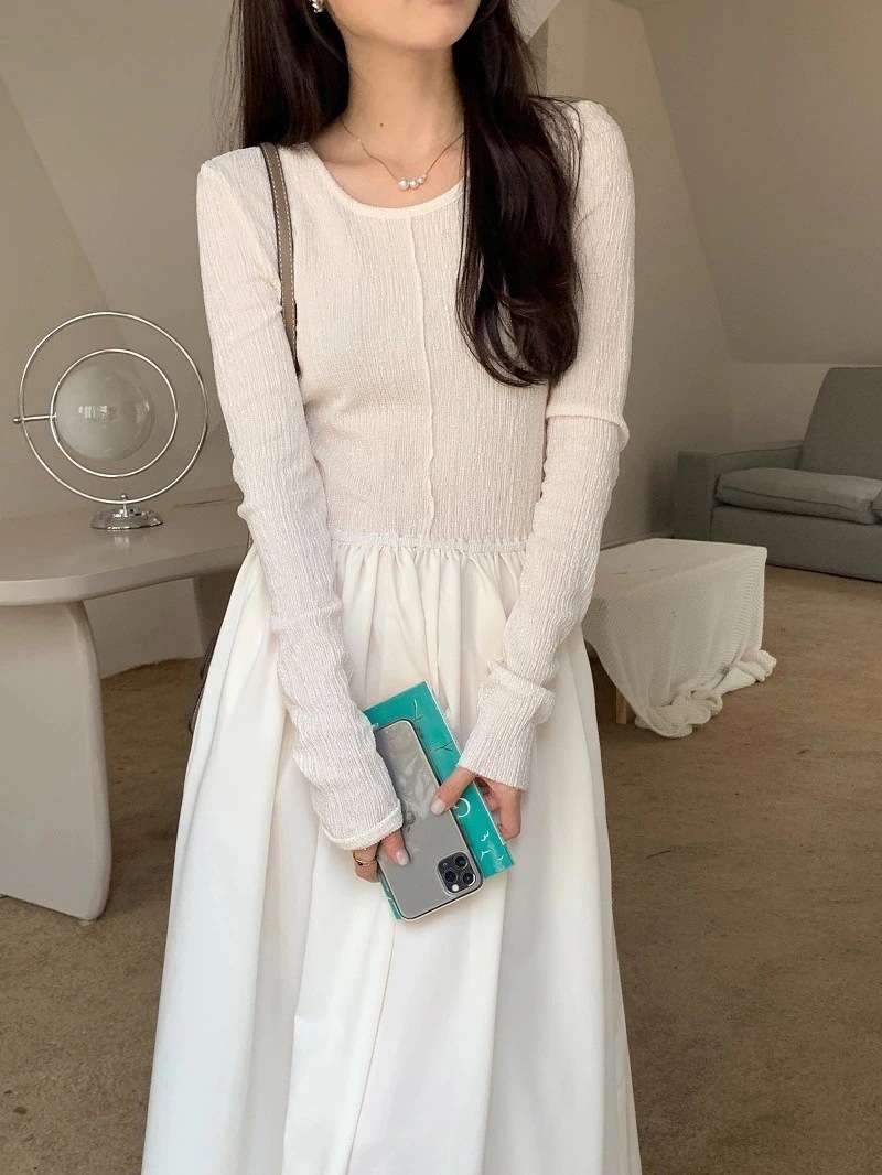 ワンピース高級感プリーツロングワンピース2025作ワンピース常通勤着ドレス快適 ワンピース高級感プリーツロングワンピース2025作ワンピース常通勤着ドレス快適