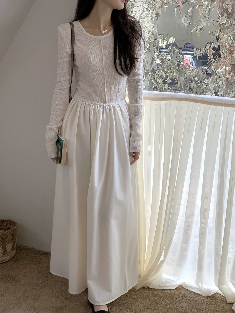 ワンピース高級感プリーツロングワンピース2025作ワンピース常通勤着ドレス快適 ワンピース高級感プリーツロングワンピース2025作ワンピース常通勤着ドレス快適