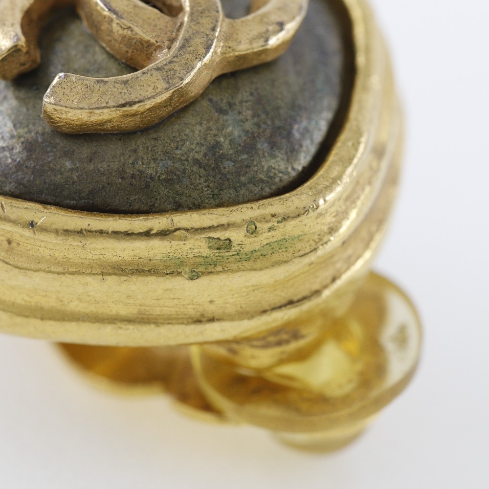 ココマーク ヴィンテージ イヤリング 金メッキ 97A 約20.2g レディース 中古品